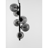 Nova Luce 9028859 Odillia G9 Pendelleuchte Schwarz, Rauchigg