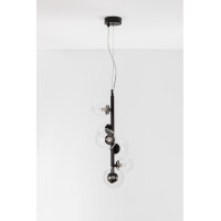 Nova Luce 9009251 Odillia G9 Pendelleuchte Schwarz, Transpar