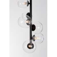 Nova Luce 9009251 Odillia G9 Pendelleuchte Schwarz, Transpar