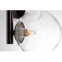 Nova Luce 9009251 Odillia G9 Pendelleuchte Schwarz, Transpar
