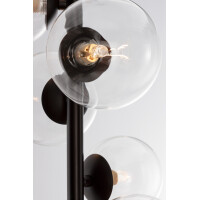 Nova Luce 9009251 Odillia G9 Pendelleuchte Schwarz, Transpar