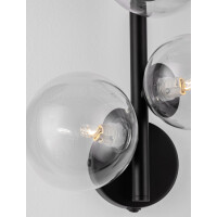 Nova Luce 9009252 Odillia G9 Wandleuchte Schwarz, Transparen