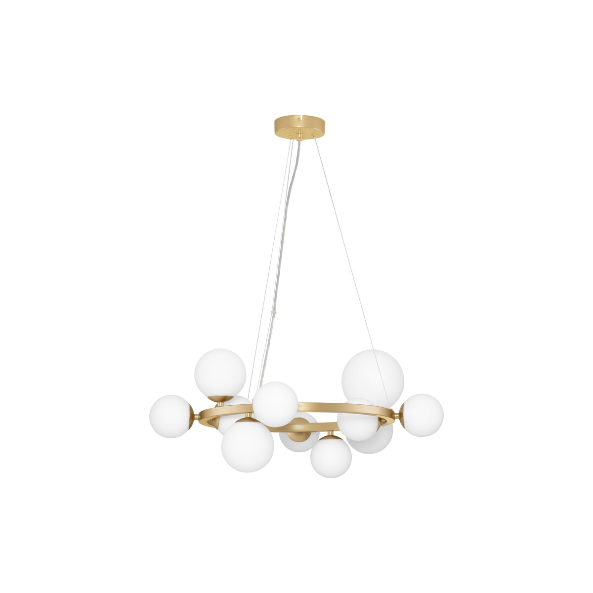 Nova Luce 9028856 Odillia G9 Pendelleuchte Gold, Weiß