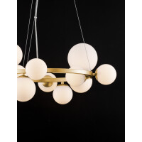 Nova Luce 9028856 Odillia G9 Pendelleuchte Gold, Weiß 