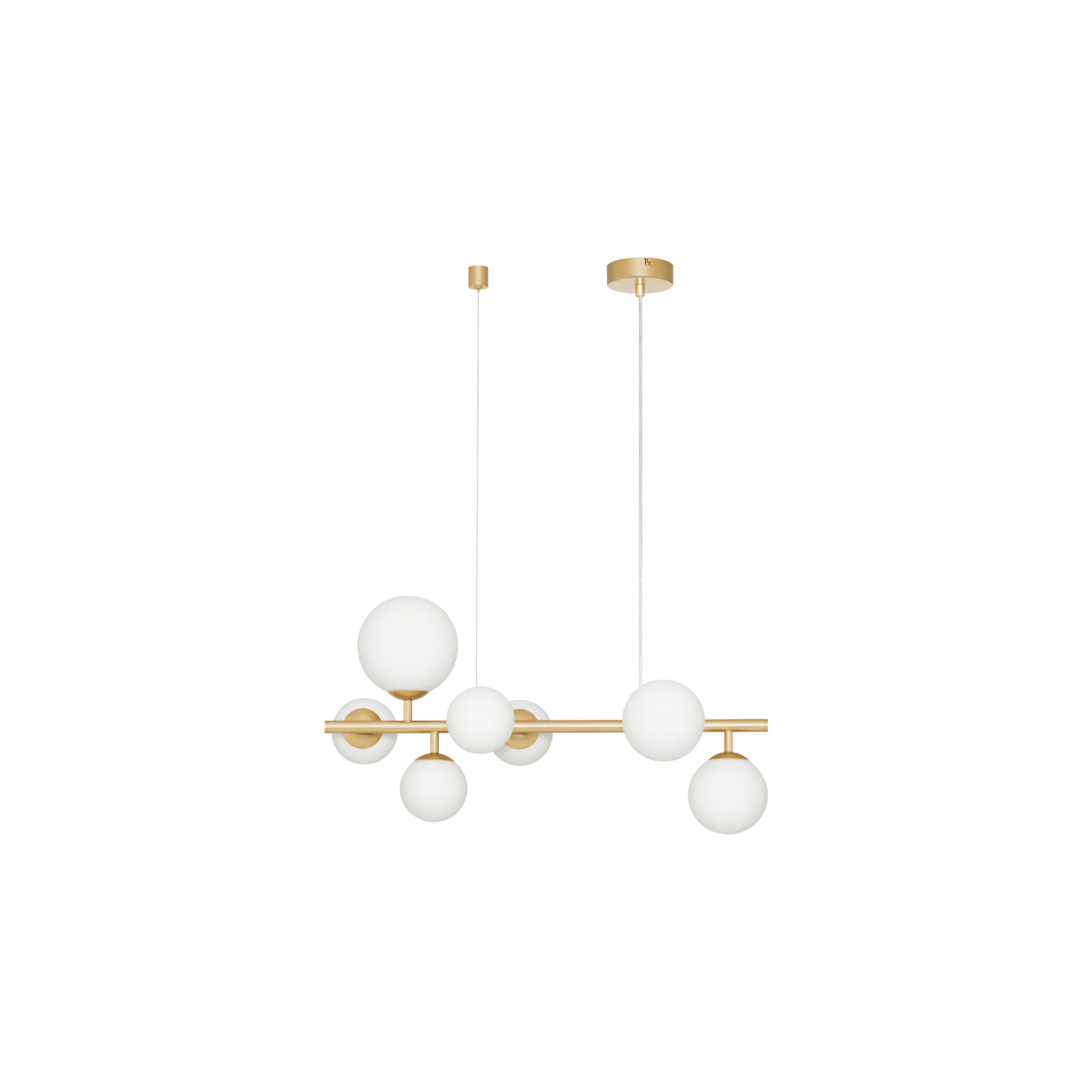 Nova Luce 9028858 Odillia G9 Pendelleuchte Gold, Weiß