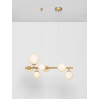 Nova Luce 9028858 Odillia G9 Pendelleuchte Gold, Weiß 