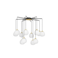 Nova Luce 9009261 The Egg G9 Pendelleuchte Gold,...
