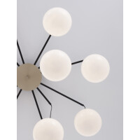 Nova Luce 9009261 The Egg G9 Pendelleuchte Gold, Weiß,
