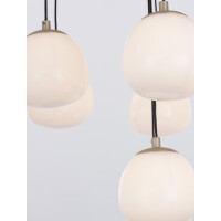 Nova Luce 9009261 The Egg G9 Pendelleuchte Gold, Weiß,