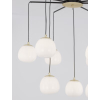 Nova Luce 9009260 The Egg G9 Pendelleuchte Gold, Weiß,