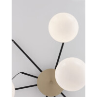 Nova Luce 9009260 The Egg G9 Pendelleuchte Gold, Weiß,