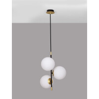 Nova Luce 9009294 Git G9 Pendelleuchte Gold, Weiß, Sch