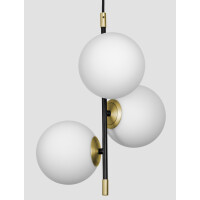 Nova Luce 9009294 Git G9 Pendelleuchte Gold, Weiß, Sch