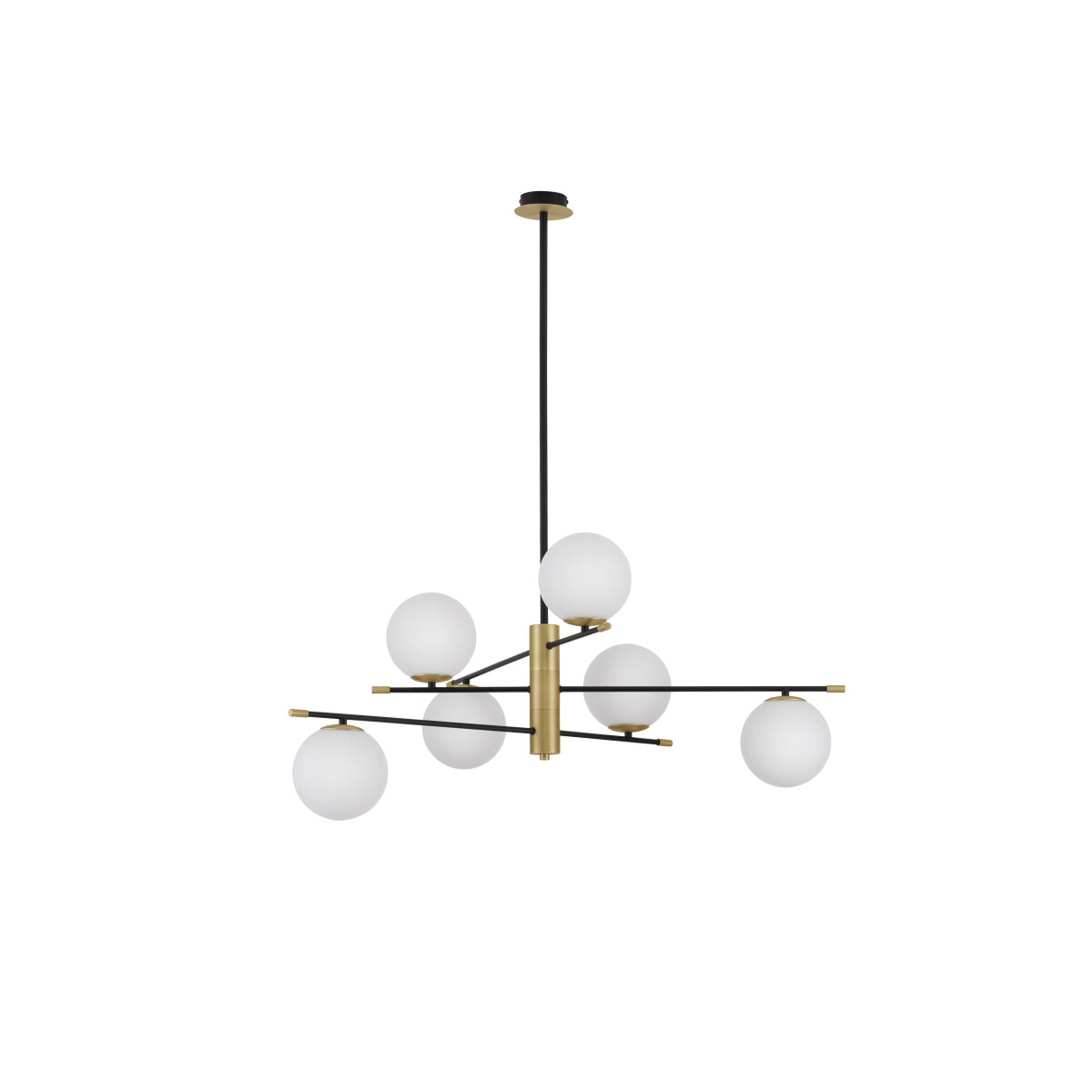 Nova Luce 9009296 Git G9 Pendelleuchte Gold, Weiß, Schwarz