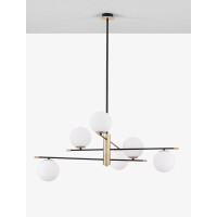 Nova Luce 9009296 Git G9 Pendelleuchte Gold, Weiß, Sch