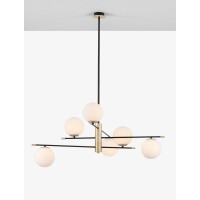 Nova Luce 9009296 Git G9 Pendelleuchte Gold, Weiß, Sch