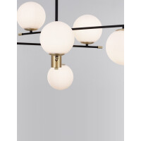 Nova Luce 9009296 Git G9 Pendelleuchte Gold, Weiß, Sch