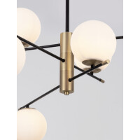 Nova Luce 9009296 Git G9 Pendelleuchte Gold, Weiß, Sch