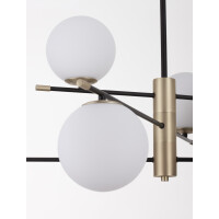Nova Luce 9009296 Git G9 Pendelleuchte Gold, Weiß, Sch