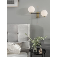 Nova Luce 9009297 Git G9 Wandleuchte Gold, Weiß, Schwa
