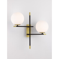 Nova Luce 9009297 Git G9 Wandleuchte Gold, Weiß, Schwa