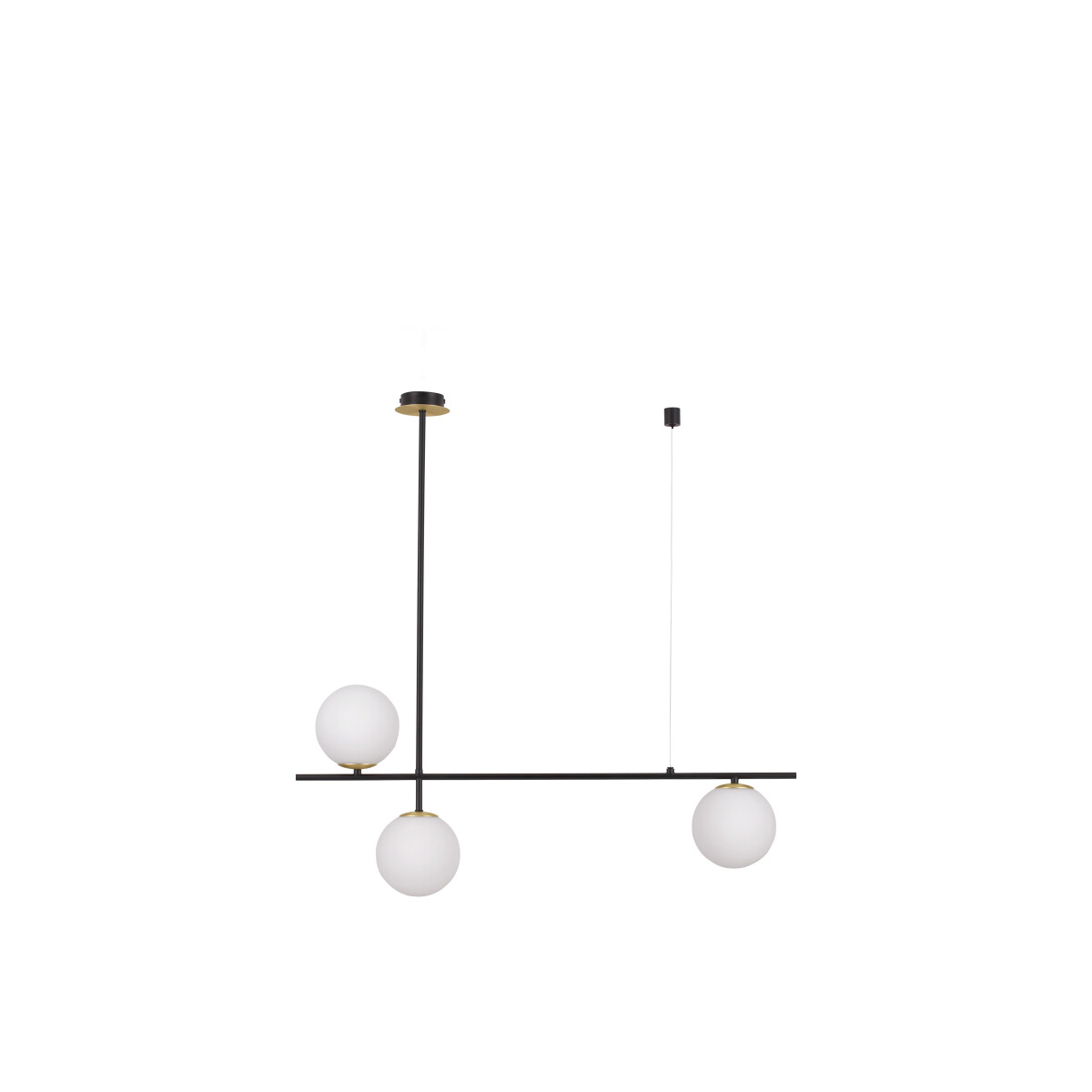 Nova Luce 9009295 Git G9 Pendelleuchte Gold, Weiß, Schwarz