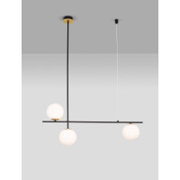 Nova Luce 9009295 Git G9 Pendelleuchte Gold, Weiß, Sch