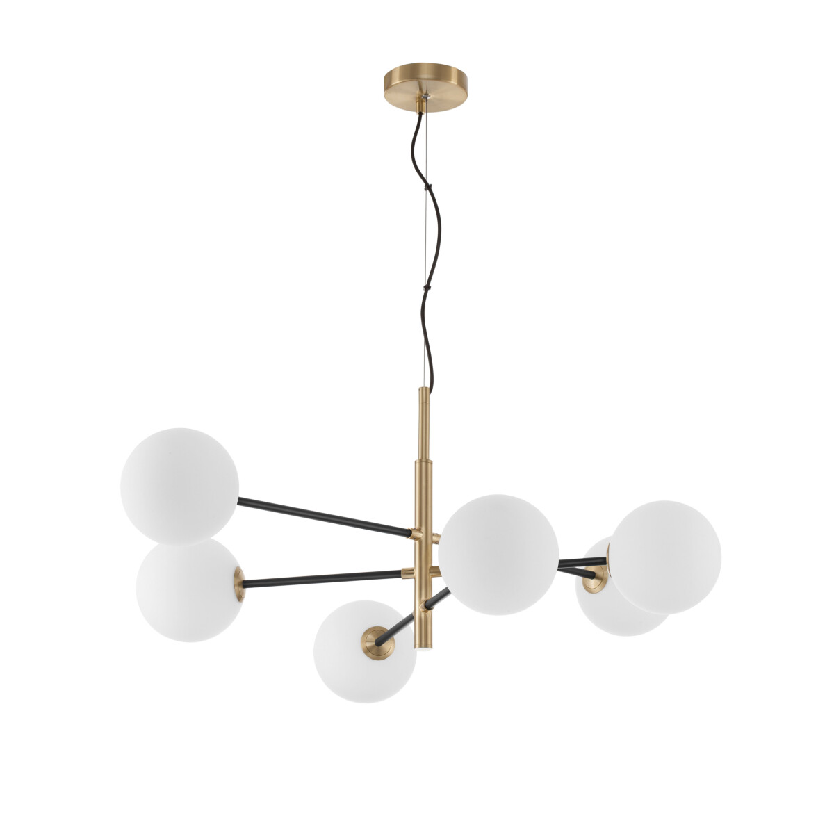Nova Luce Pendelleuchte Vitra 9143306 Gold, Weiß, Schwarz | Lampenflu ...