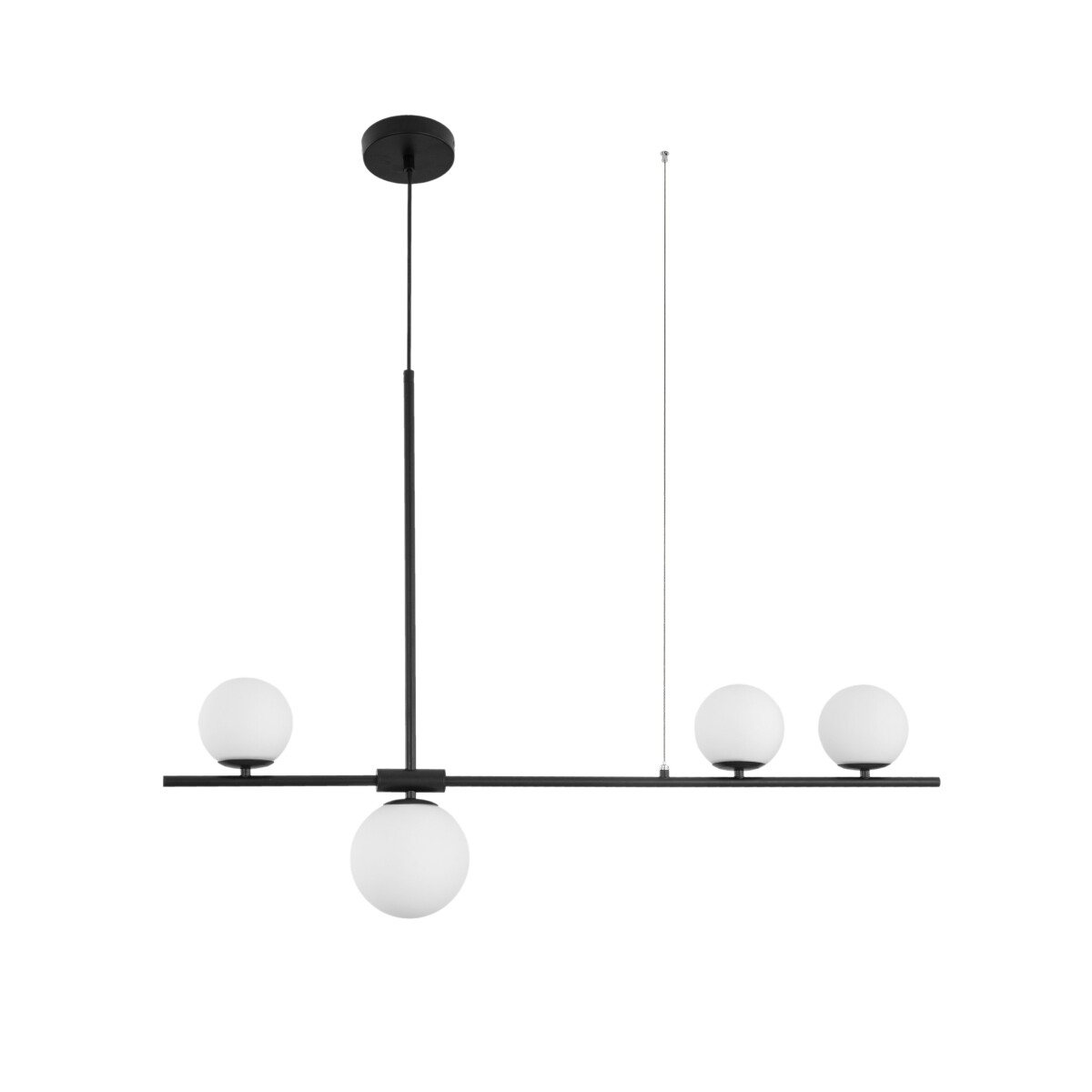 Nova Luce 9100441 Impero G9 Pendelleuchte Schwarz, Weiß