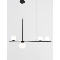 Nova Luce 9100441 Impero G9 Pendelleuchte Schwarz, Wei&szlig