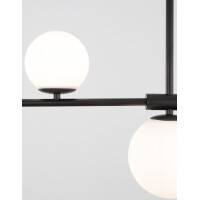 Nova Luce 9100441 Impero G9 Pendelleuchte Schwarz, Wei&szlig