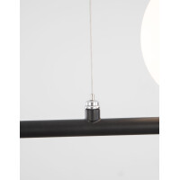 Nova Luce 9100441 Impero G9 Pendelleuchte Schwarz, Wei&szlig