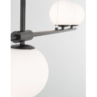 Nova Luce 9100441 Impero G9 Pendelleuchte Schwarz, Wei&szlig