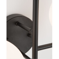 Nova Luce 9190421 Impero G9 Wandleuchte Schwarz, Weiß 