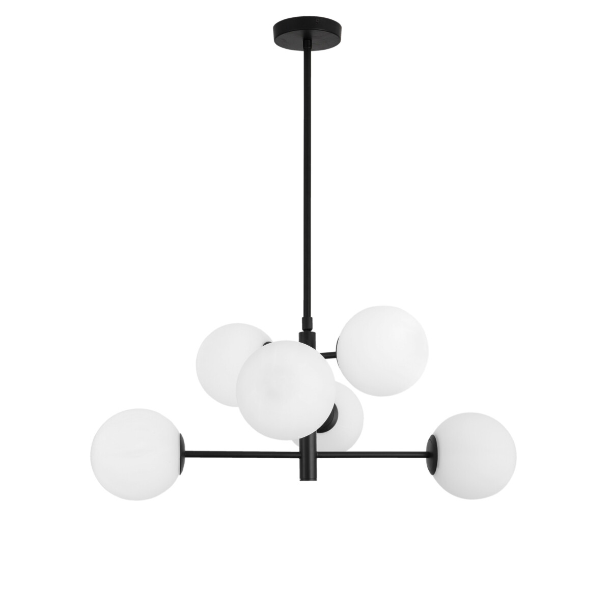 Nova Luce 9100361 Impero E14 Pendelleuchte Schwarz, Weiß