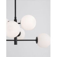 Nova Luce 9100361 Impero E14 Pendelleuchte Schwarz, Wei&szli