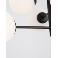 Nova Luce 9100361 Impero E14 Pendelleuchte Schwarz, Wei&szli