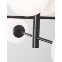 Nova Luce 9100361 Impero E14 Pendelleuchte Schwarz, Wei&szli