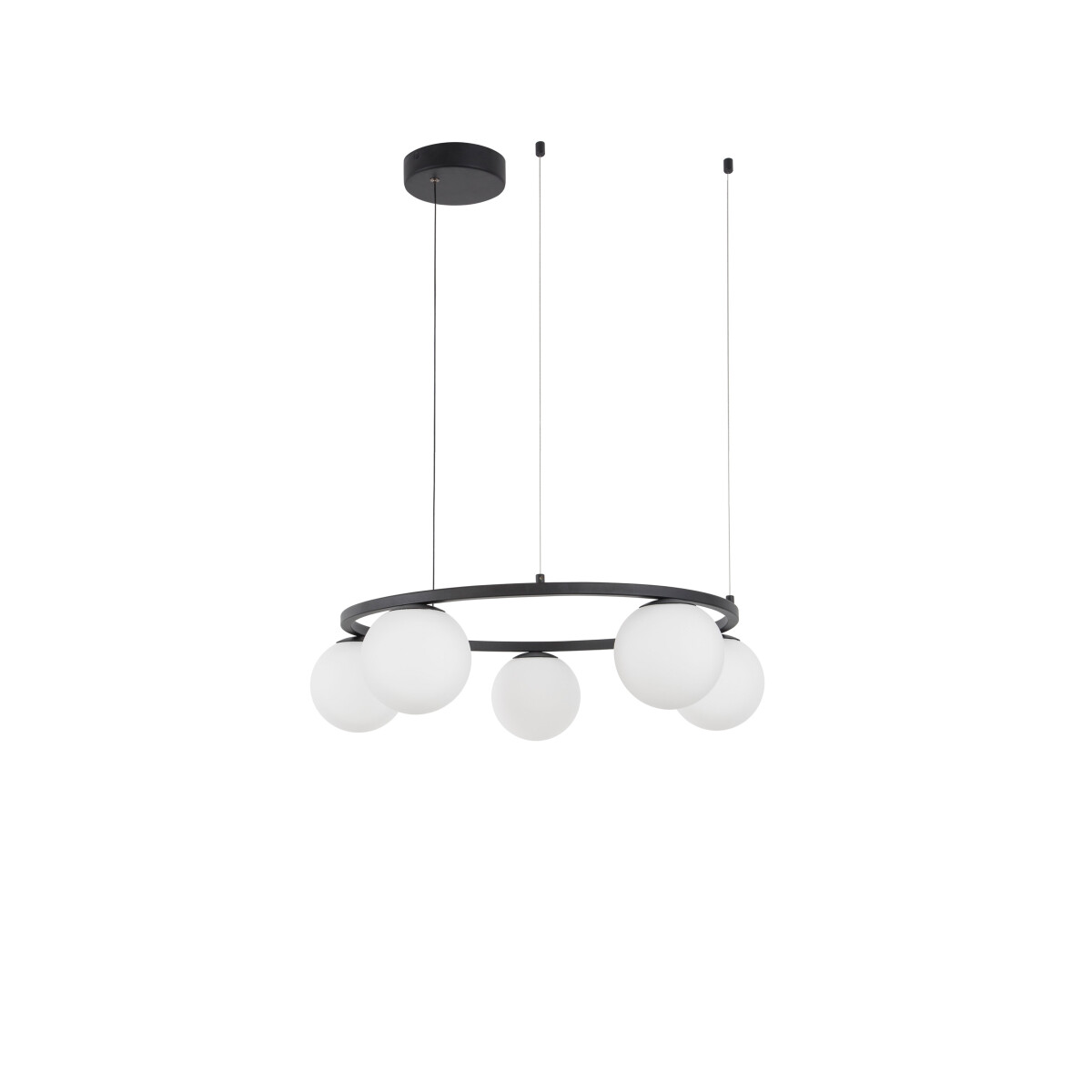 Nova Luce 9919603 Joline LED Pendelleuchte Schwarz, Weiß