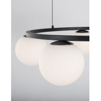Nova Luce 9919603 Joline LED Pendelleuchte Schwarz, Wei&szli