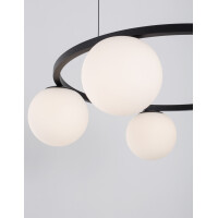 Nova Luce 9919603 Joline LED Pendelleuchte Schwarz, Wei&szli