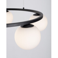 Nova Luce 9919603 Joline LED Pendelleuchte Schwarz, Wei&szli