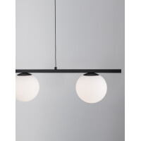 Nova Luce 9919604 Joline LED Pendelleuchte Schwarz, Wei&szli
