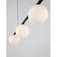 Nova Luce 9919604 Joline LED Pendelleuchte Schwarz, Wei&szli