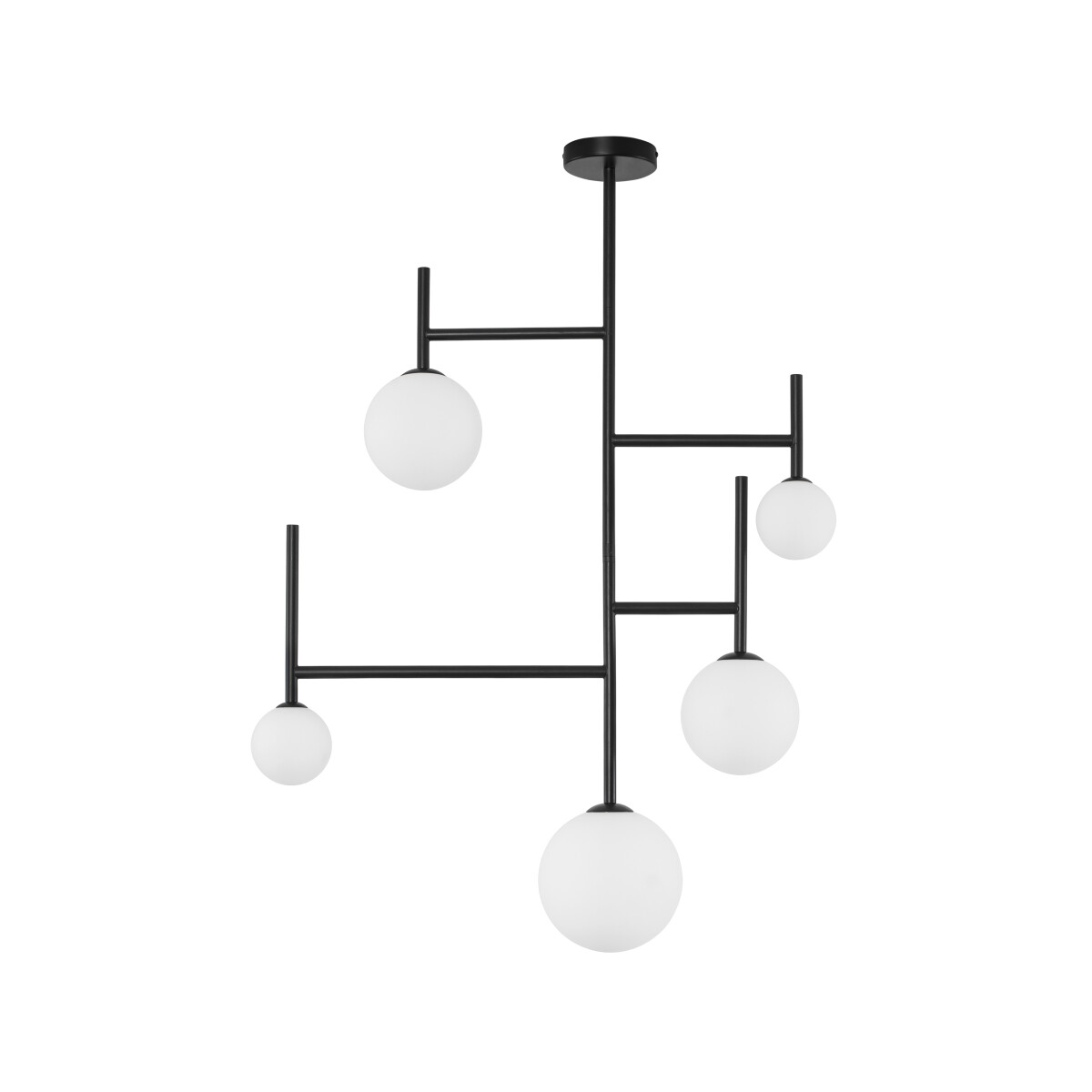 Nova Luce 9043304 Licato G9 Pendelleuchte Schwarz, Weiß