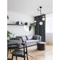 Nova Luce 9043304 Licato G9 Pendelleuchte Schwarz, Wei&szlig