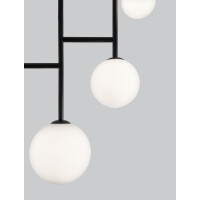 Nova Luce 9043304 Licato G9 Pendelleuchte Schwarz, Wei&szlig