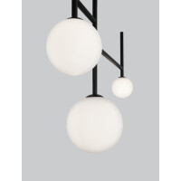 Nova Luce 9043304 Licato G9 Pendelleuchte Schwarz, Wei&szlig
