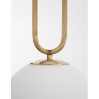 Nova Luce 9191201 Grus E27 Pendelleuchte Gold, Weiß 5