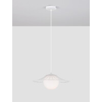 Nova Luce 9620127 Fly E27 Pendelleuchte Weiß 4